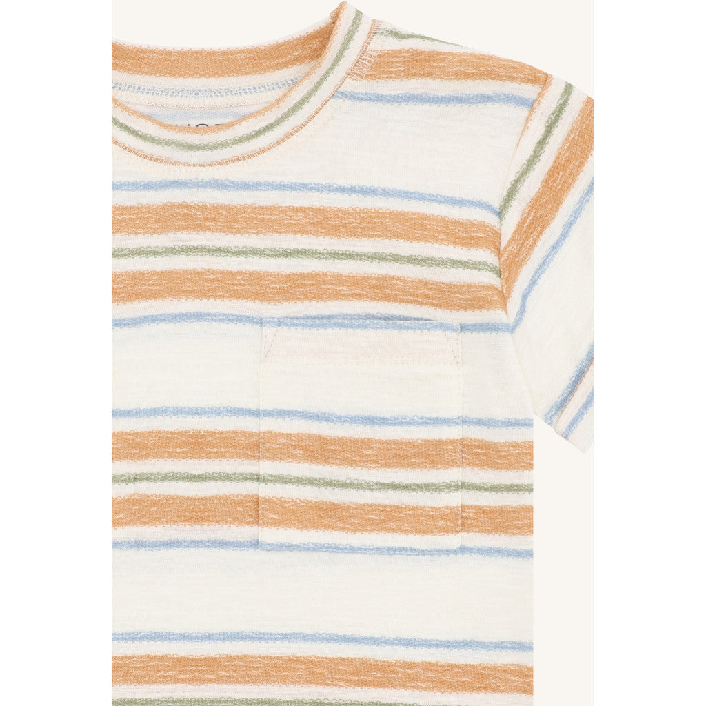 Hust & Claire HCAnton Loop Stripe T-shirt S/S 3270 Ivory