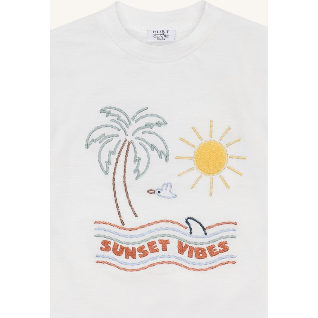 Hust & Claire HCArthur Sunset T-shirt S/S 3270 Ivory
