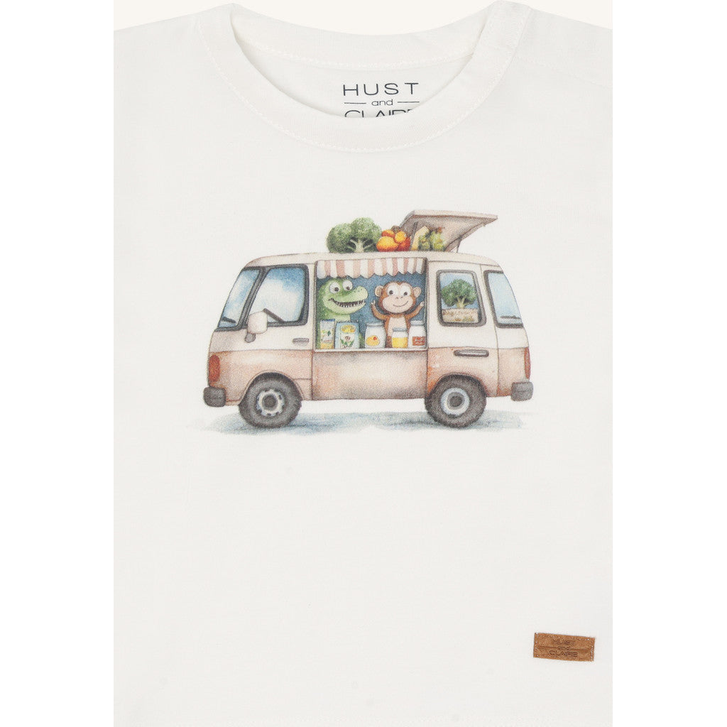 Hust & Claire HCAugust Vegie Truck T-shirt S/S 3270 Ivory
