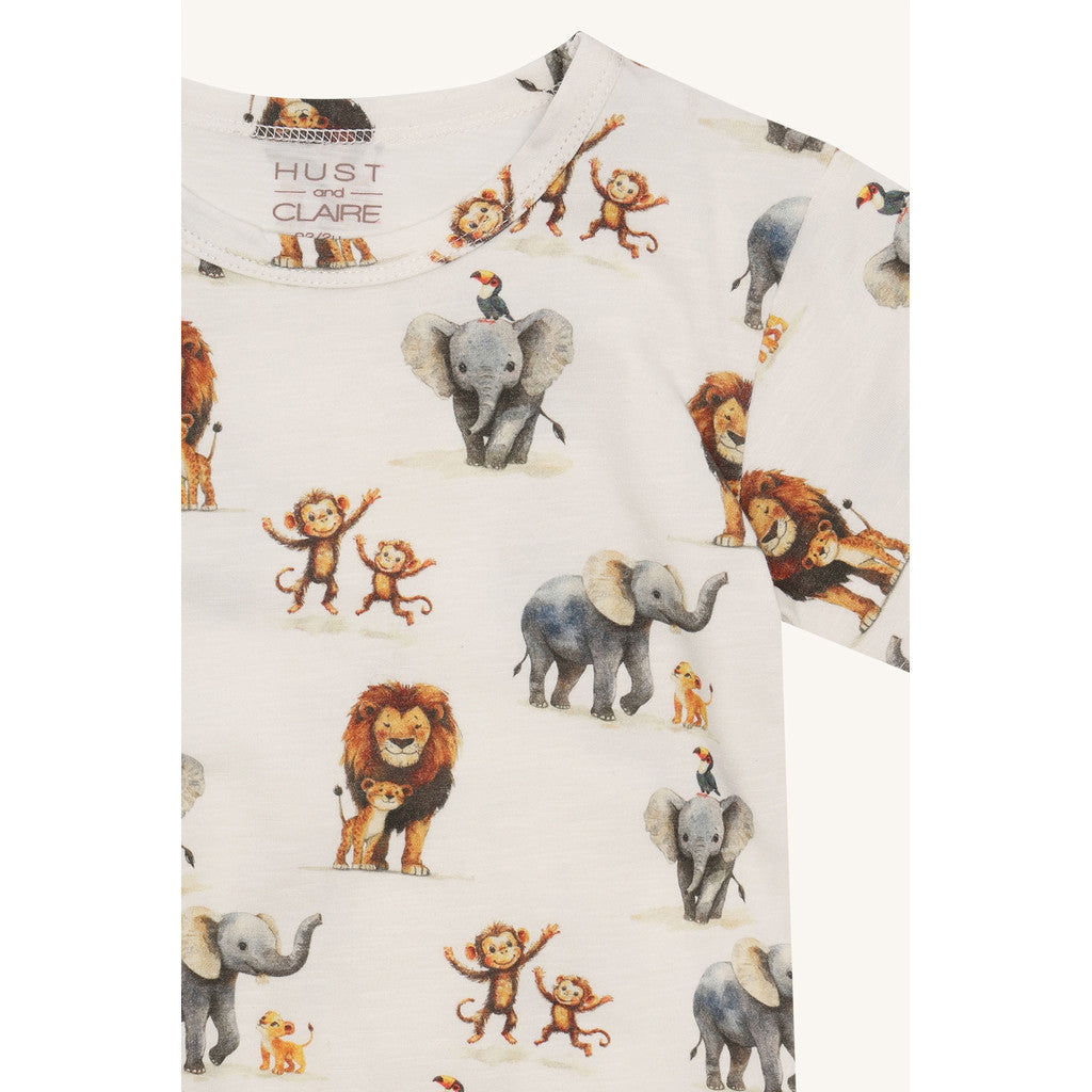 Hust & Claire HCAugust Zoo T-shirt S/S 3270 Ivory