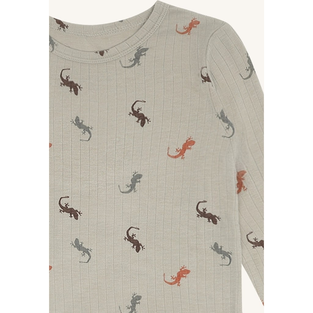 Hust & Claire HCAustin Lizards T-shirt L/S 4416 Greene Stone