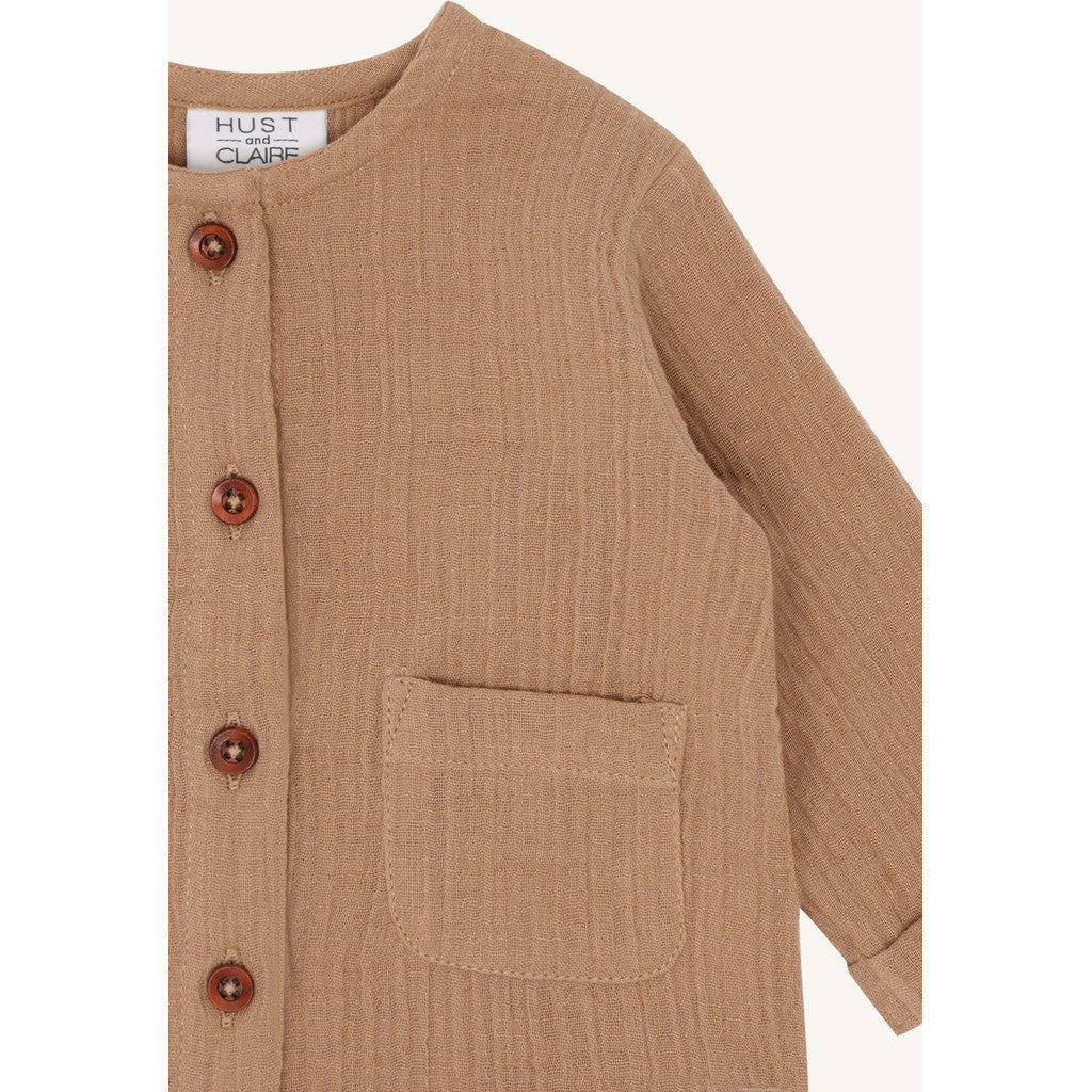 Hust & Claire HCChai Muselin Cardigan 4559 Praline