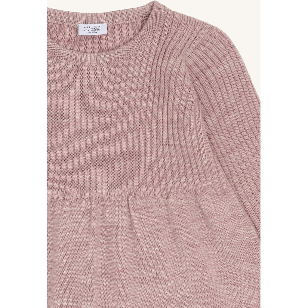 Hust & Claire HCDuri Wool Knit Dresses 3875 Heather
