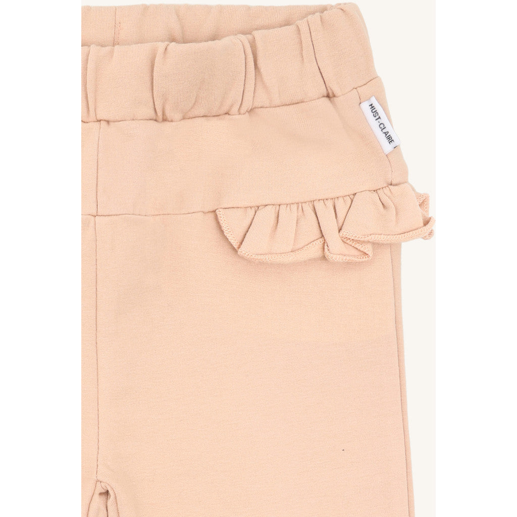 Hust & Claire HCGenny solid flounce Jogging Trousers 3549 Rugby Tan