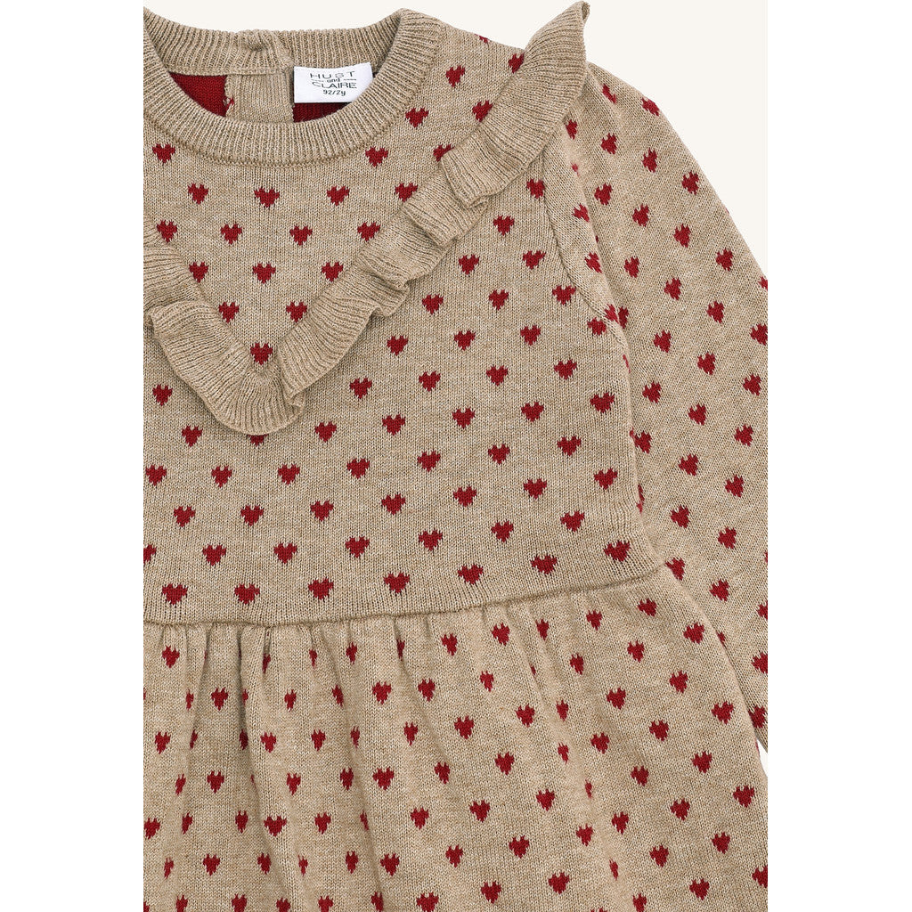 Hust & Claire HCKarina hearts Dresses 3554 Biscuit