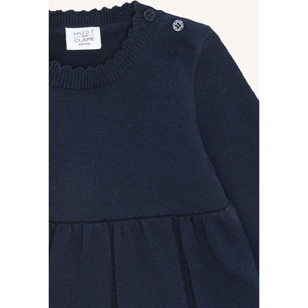Hust & Claire HCKlara flower Dresses 4144 Naval