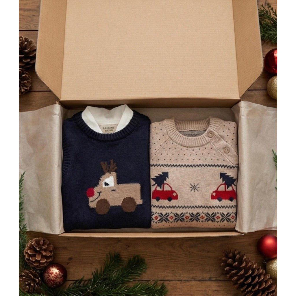 Hust & Claire HCPerry Reindeer Knitwear 4150 More Navy