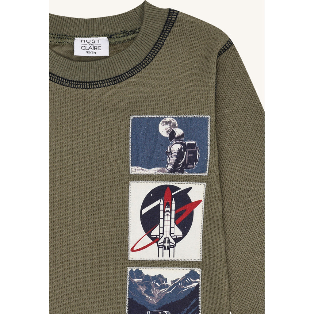 Hust & Claire HCSune Space T-shirt L/S 3919 Turtle