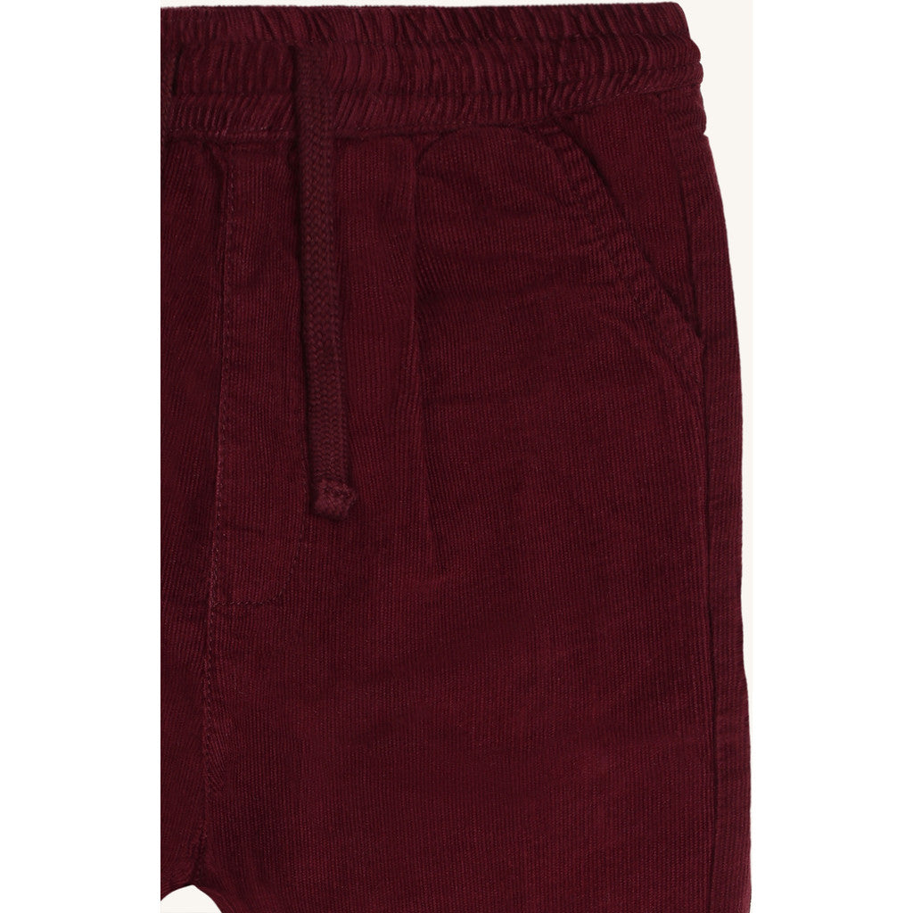 Hust & Claire HCTrevor Corduroy Jogging Trousers 4361 Red Chocolate