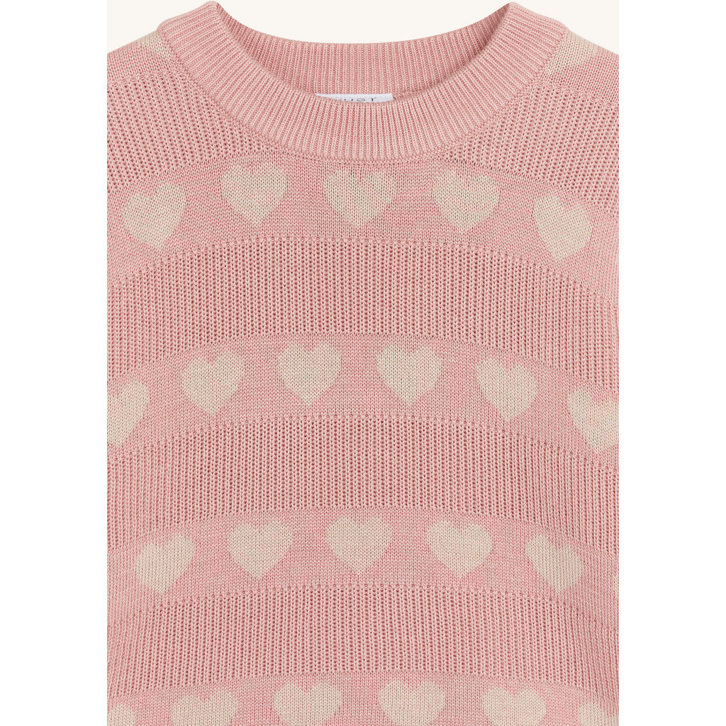 Hust & Claire Knit HCPos Jacquard knit Pullover 3366 Dusty Rose