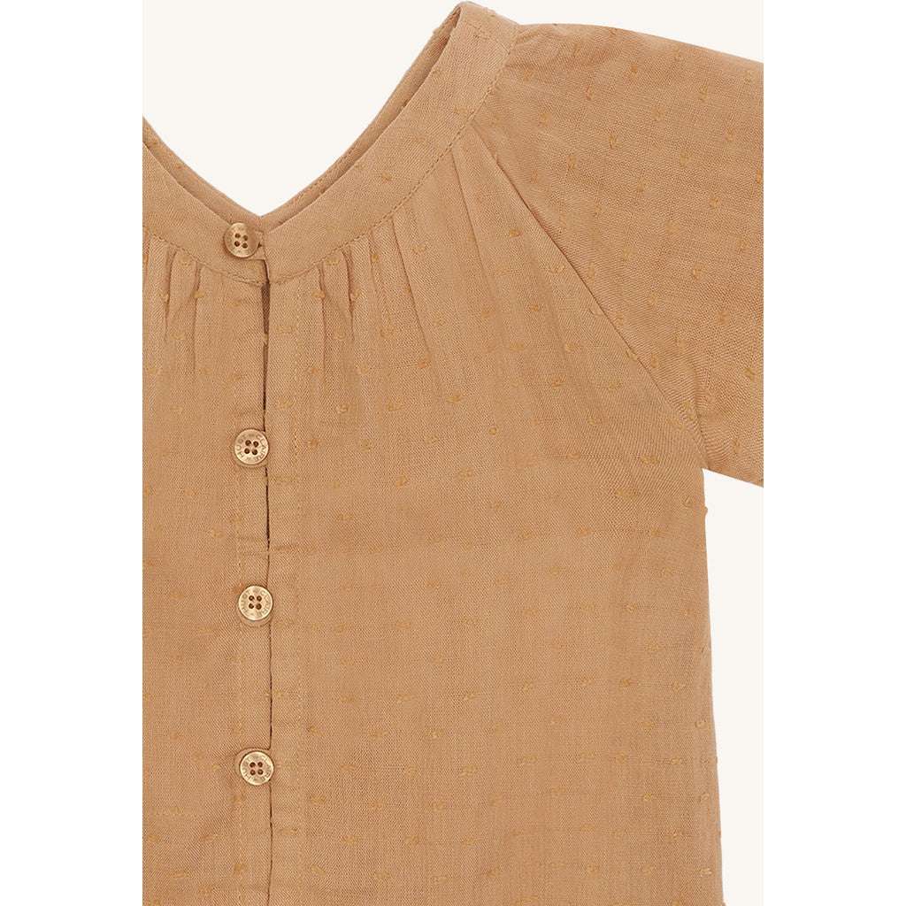 Hust & Claire Shirt HCRoselyn dobby mousselin Shirts 3690 Warm Sand