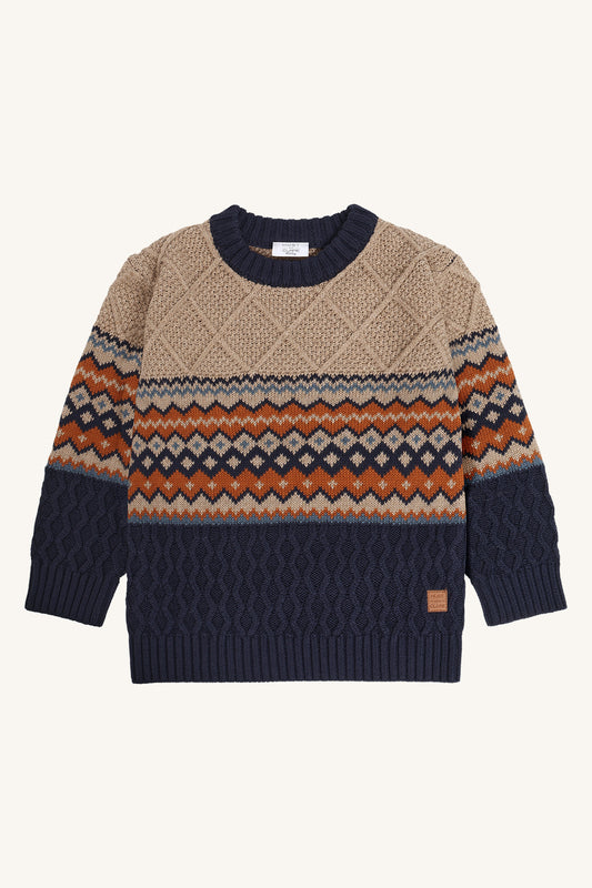 HCPelle Knit Colorblock Stripes - Color 3554