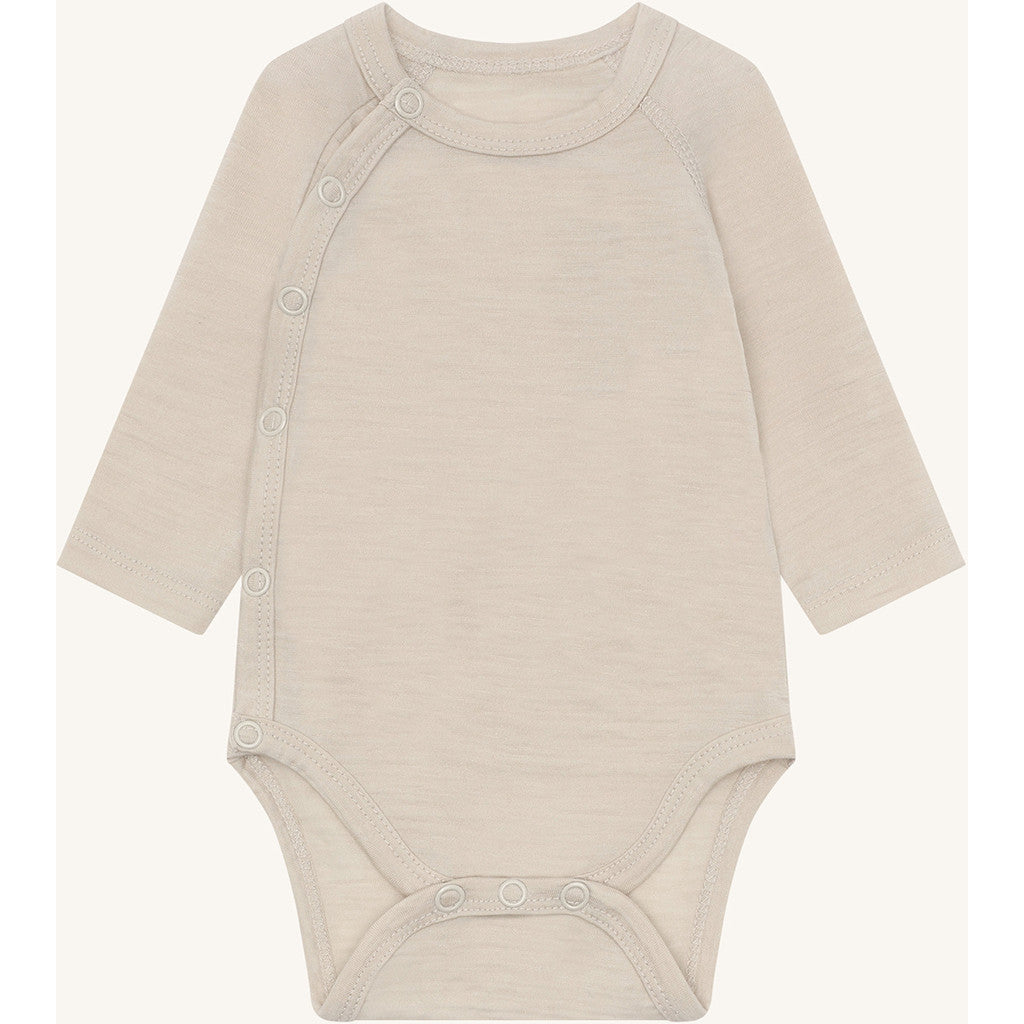 Hust & Claire Body HCBilli Wrap Solid Bodystocking L/S 1290 Wheat Melange