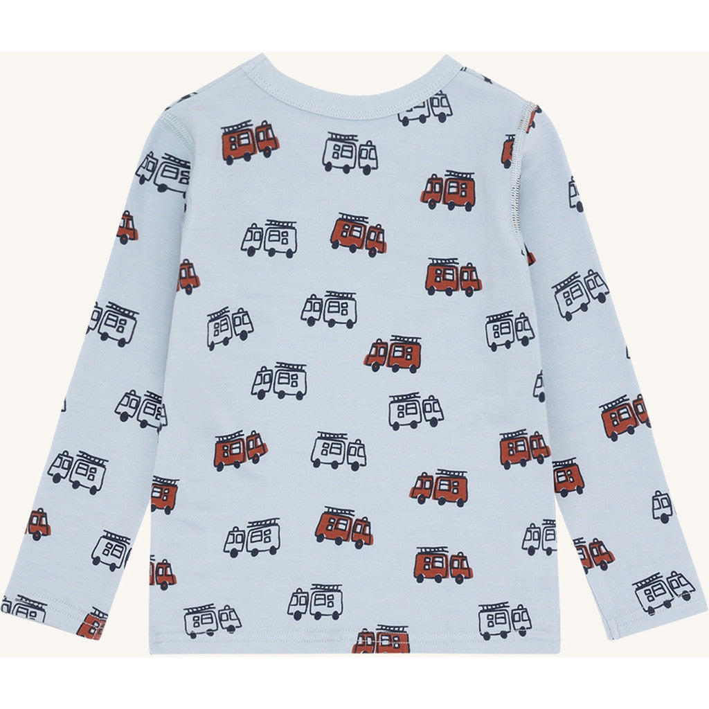 Hust & Claire HCAbba Firetruck T-shirt L/S 4117 Baby Blue