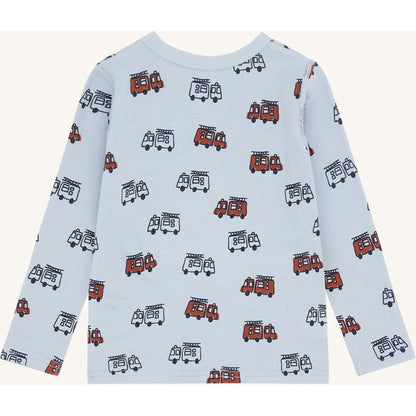 Hust & Claire HCAbba Firetruck T-shirt L/S 4117 Baby Blue