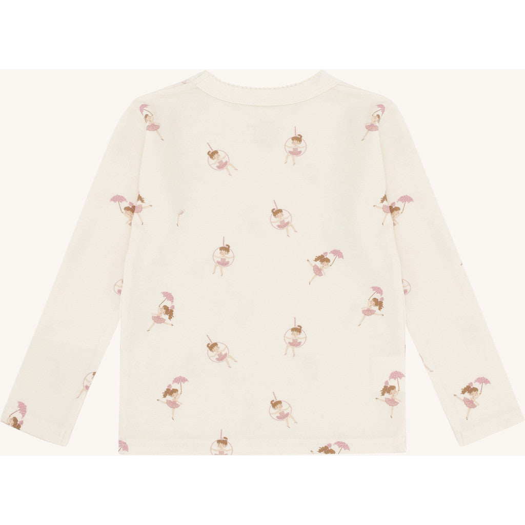 Hust & Claire HCAbba Line dancer T-shirt L/S 3290 Off White