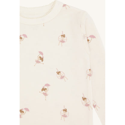 Hust & Claire HCAbba Line dancer T-shirt L/S 3290 Off White