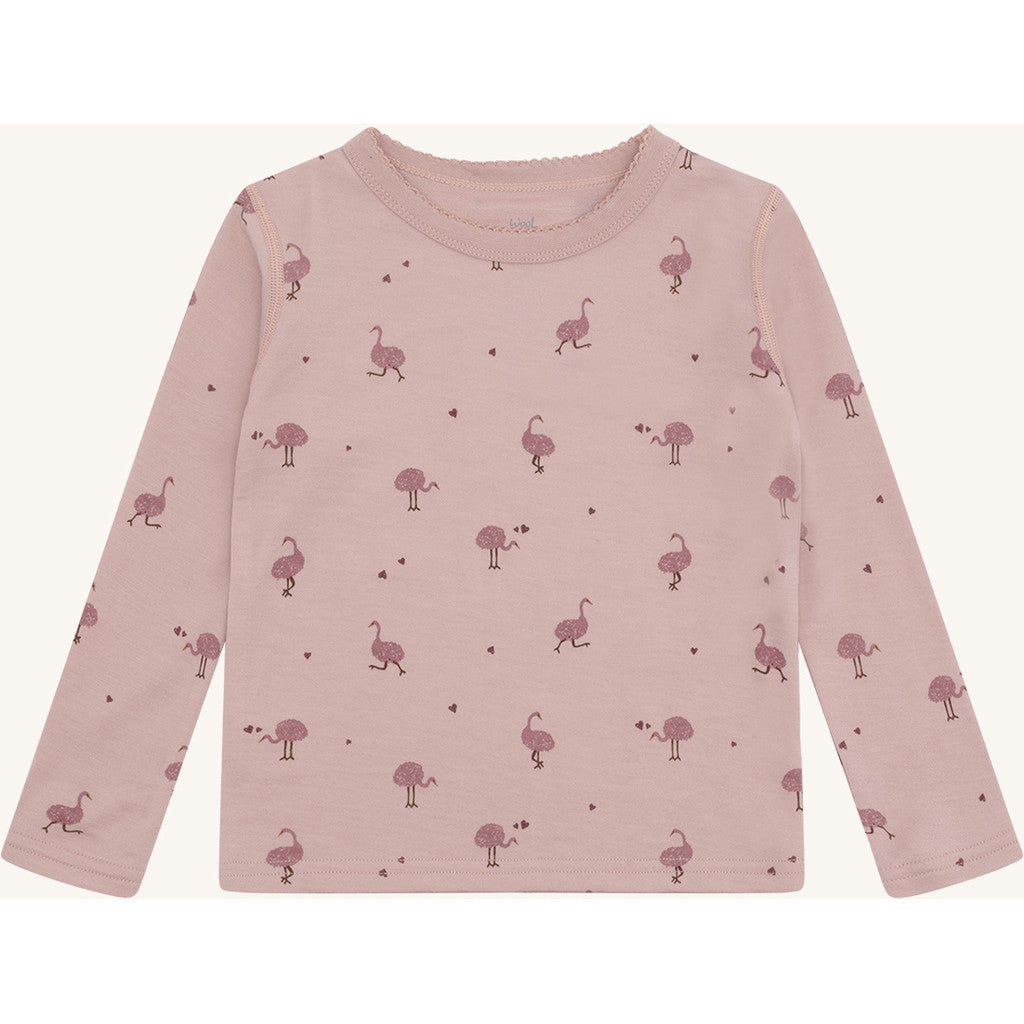 Hust & Claire HCAbba Ostrich T-shirt L/S 3735 Adobe Rose