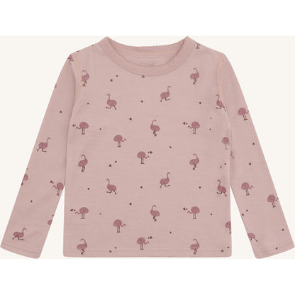Hust & Claire HCAbba Ostrich T-shirt L/S 3735 Adobe Rose
