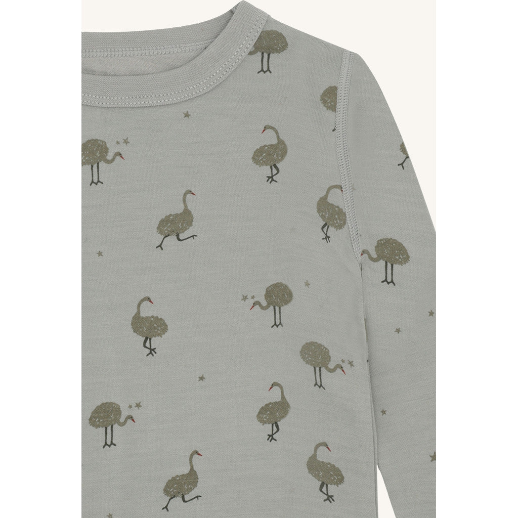 Hust & Claire HCAbba Ostrich T-shirt L/S 4440 Forest Fog