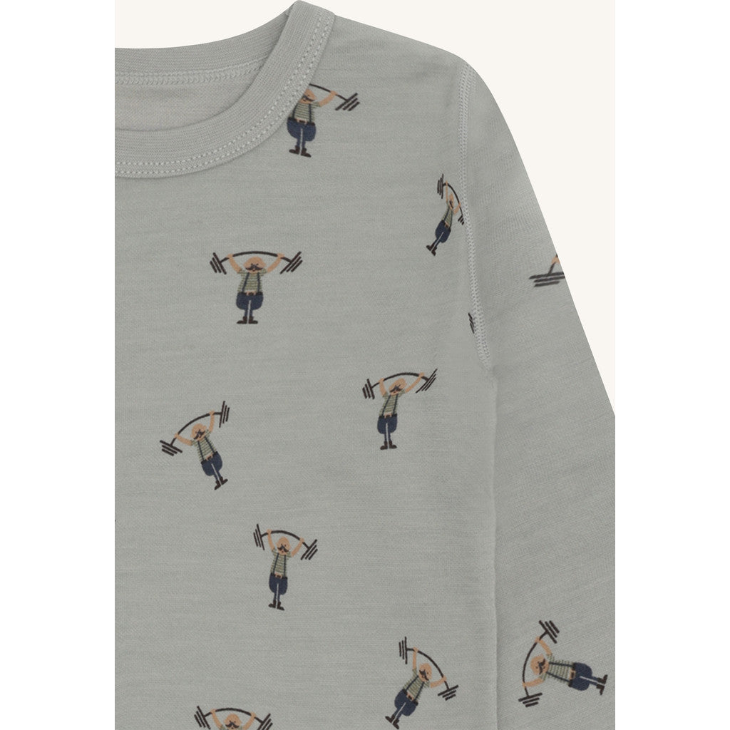 Hust & Claire HCAbba Strong Man T-shirt L/S 4440 Forest Fog
