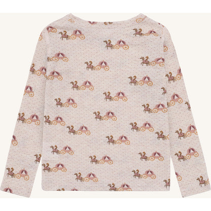 Hust & Claire HCAcel Caret T-shirt L/S 1290 Wheat Melange