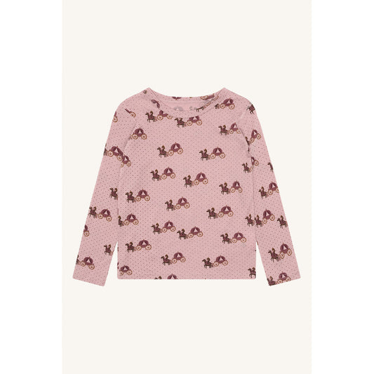 Hust & Claire HCAcel Caret T-shirt L/S 3735 Adobe Rose