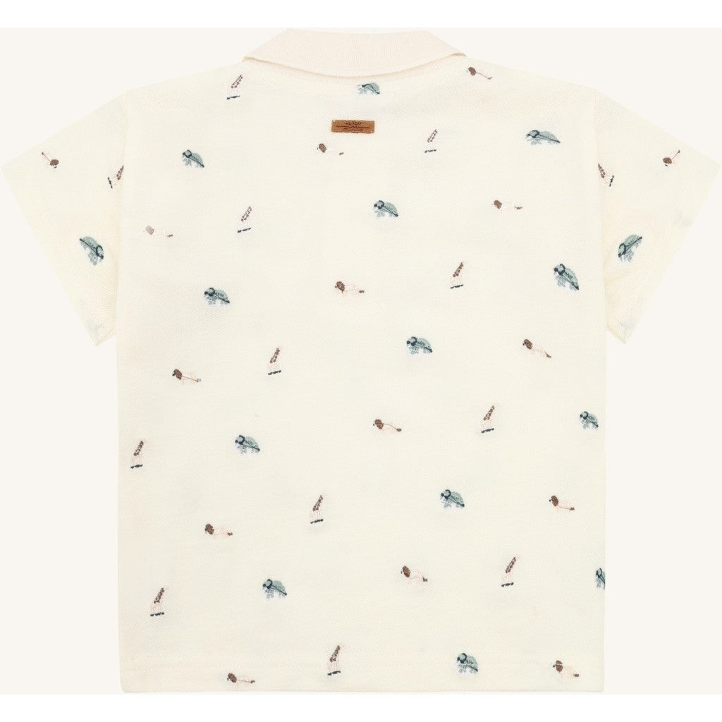 Hust & Claire HCAdrian Animal Polo S/S 3272 Snow White