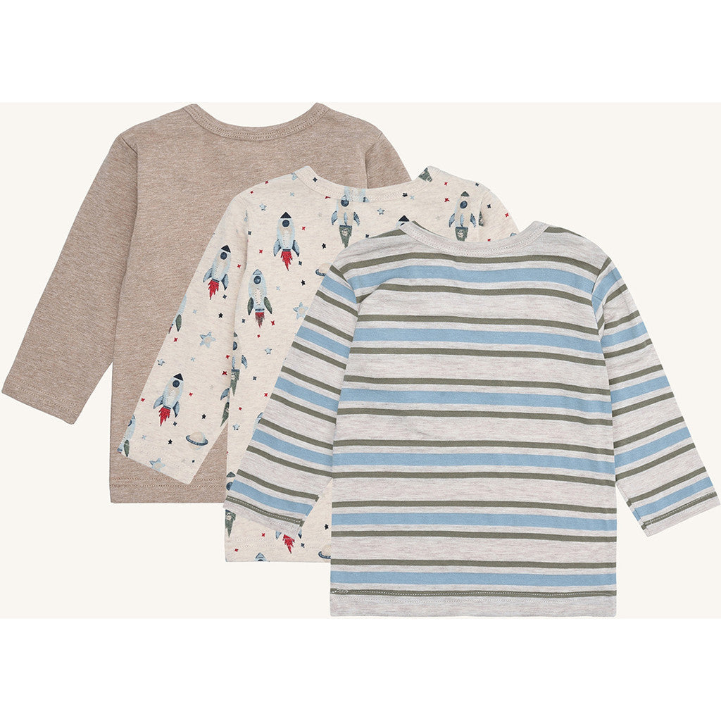 Hust & Claire HCAlbert Rocket T-shirt L/S 1290 Wheat Melange