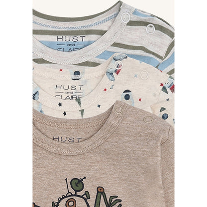 Hust & Claire HCAlbert Rocket T-shirt L/S 1290 Wheat Melange