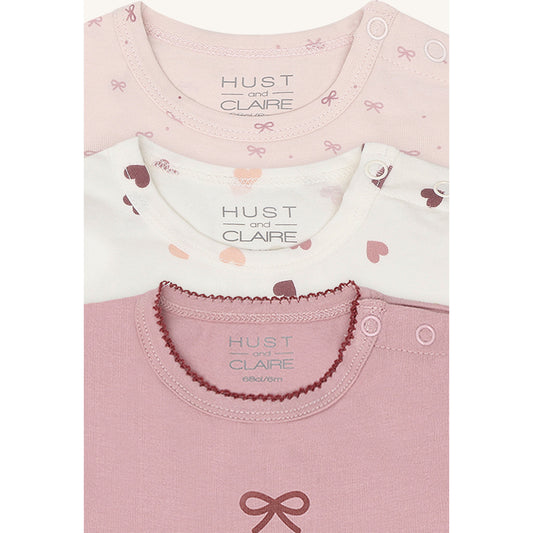 Hust & Claire HCAlda Bow T-shirt L/S 3336 Hushed Pink