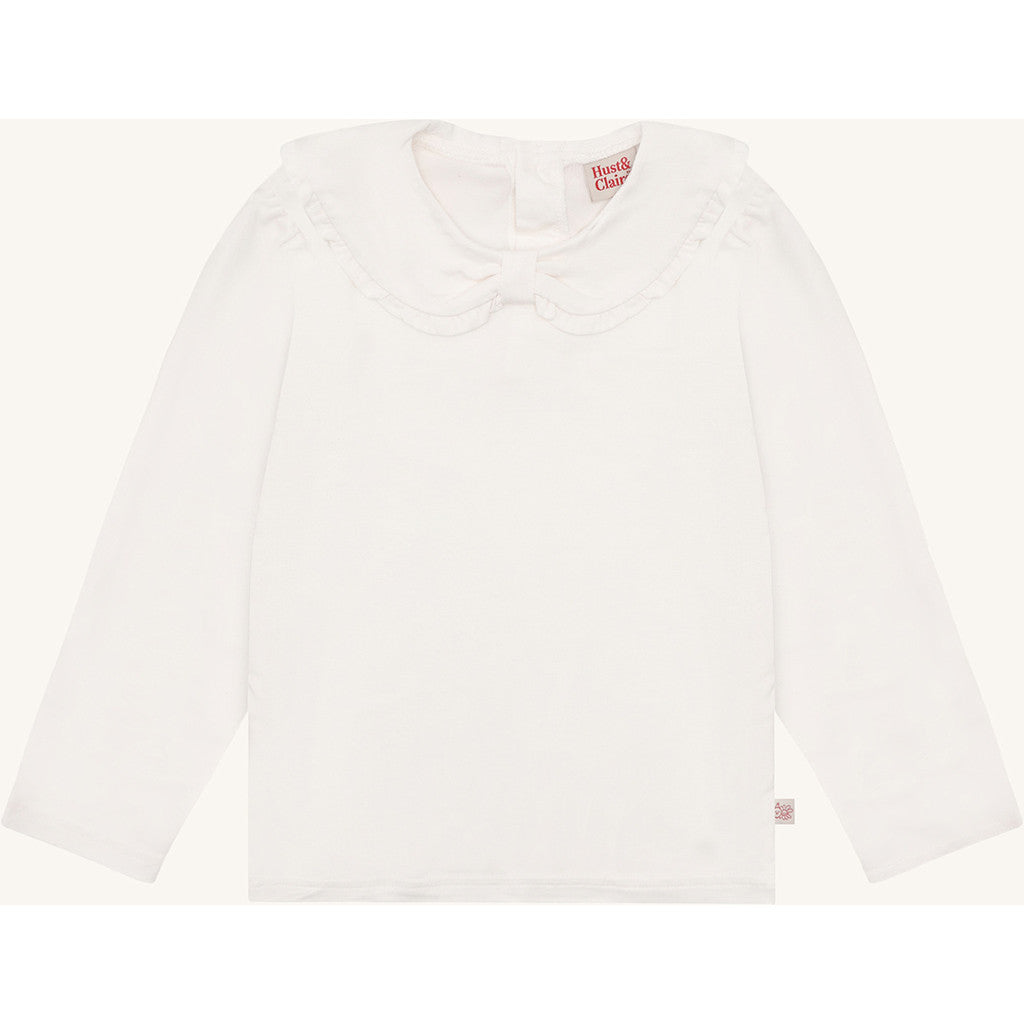 Hust & Claire HCAlma Big Collar T-shirt L/S 3260 Sugar