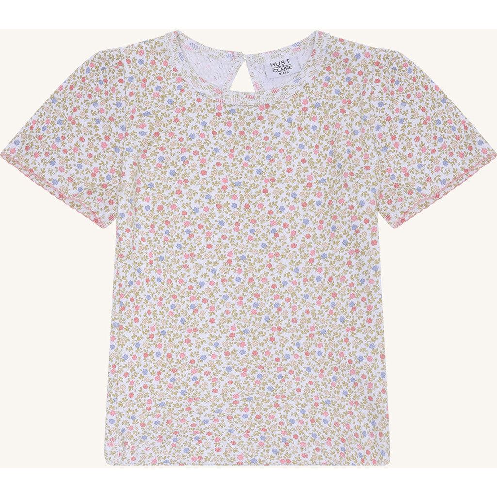 Hust & Claire HCAlma Blooming T-shirt S/S 3246 White