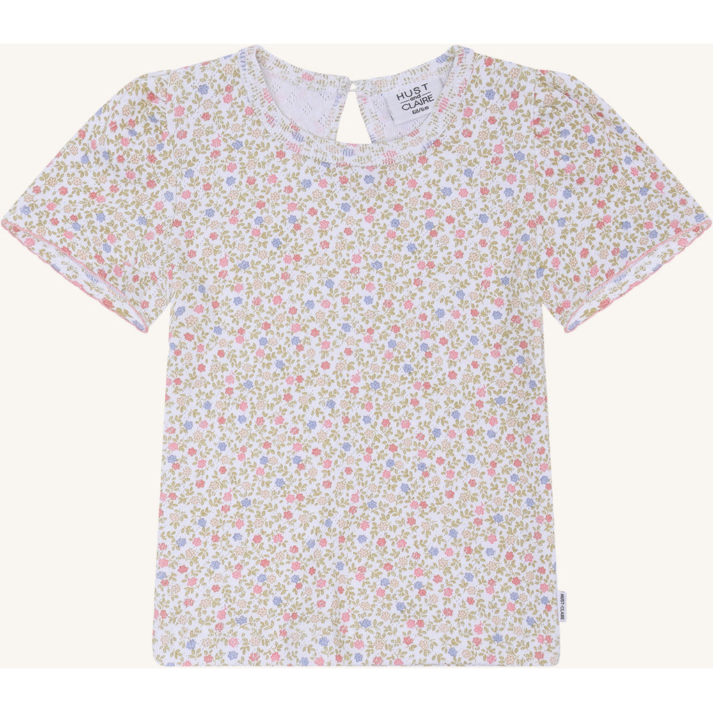 Hust & Claire HCAlma Blooming T-shirt S/S 3246 White