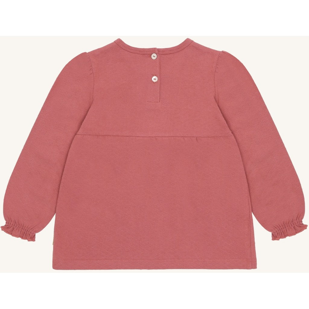 Hust & Claire HCAlma Dot structure T-shirt L/S 3392 Dry Rose