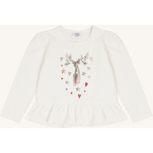 Hust & Claire HCAlma Dove T-shirt L/S 3270 Ivory