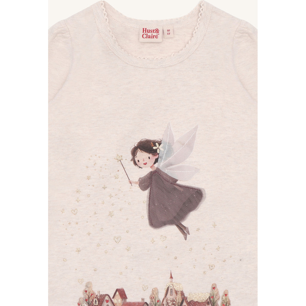Hust & Claire HCAlma Fairy T-shirt L/S 1290 Wheat Melange