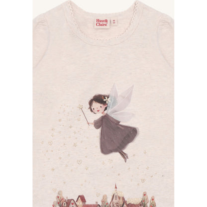 Hust & Claire HCAlma Fairy T-shirt L/S 1290 Wheat Melange