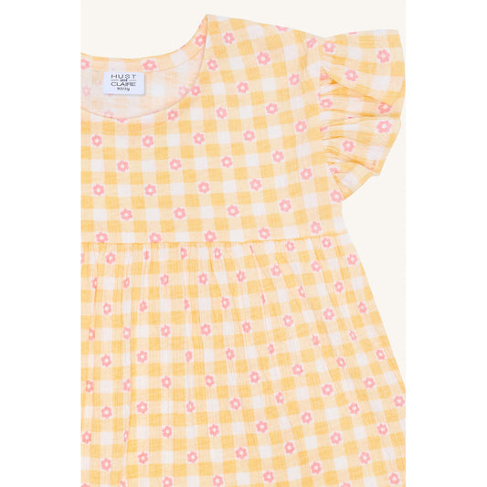 Hust & Claire HCAlma Flower Check T-shirt S/S 4614 Nectar