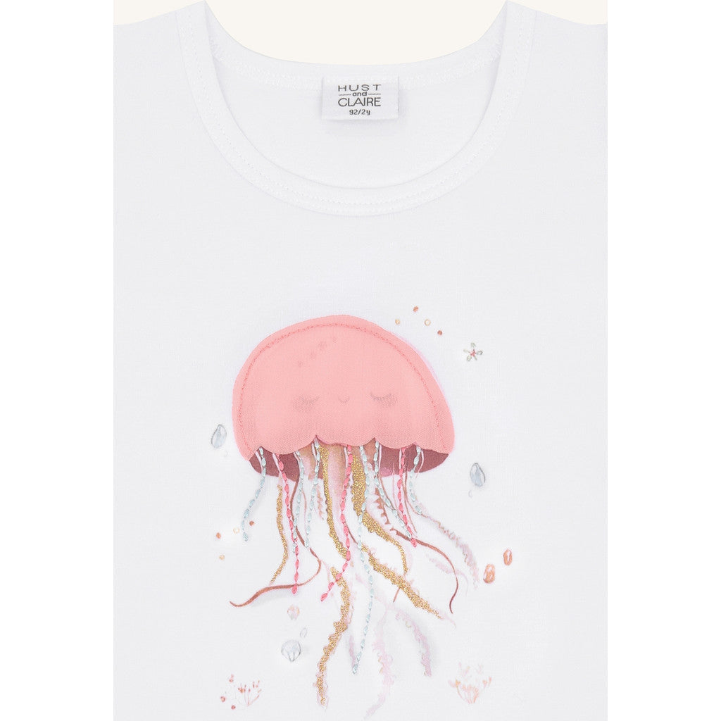 Hust & Claire HCAlma  Goople T-shirt S/S 3246 White