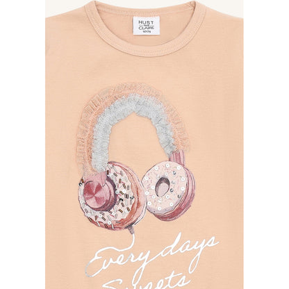 Hust & Claire HCAlma Headphones T-shirt L/S 3549 Rugby Tan