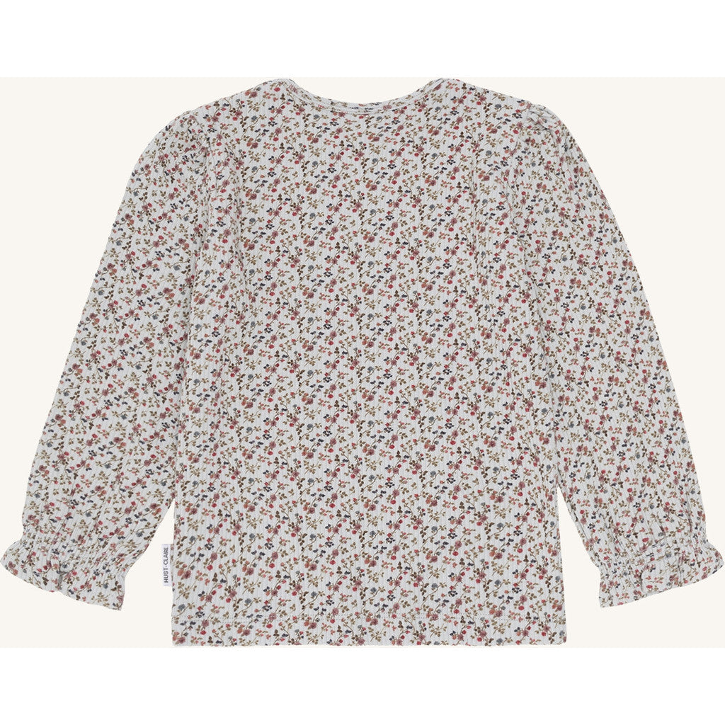 Hust & Claire HCAlma Little roses W25 T-shirt L/S 3163 Light Blue