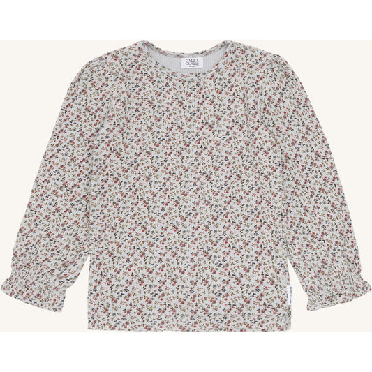 Hust & Claire HCAlma Little roses W25 T-shirt L/S 3163 Light Blue