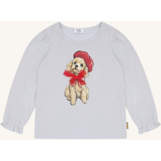 Hust & Claire HCAlma Poodle T-shirt L/S 4106 A Bit Blue