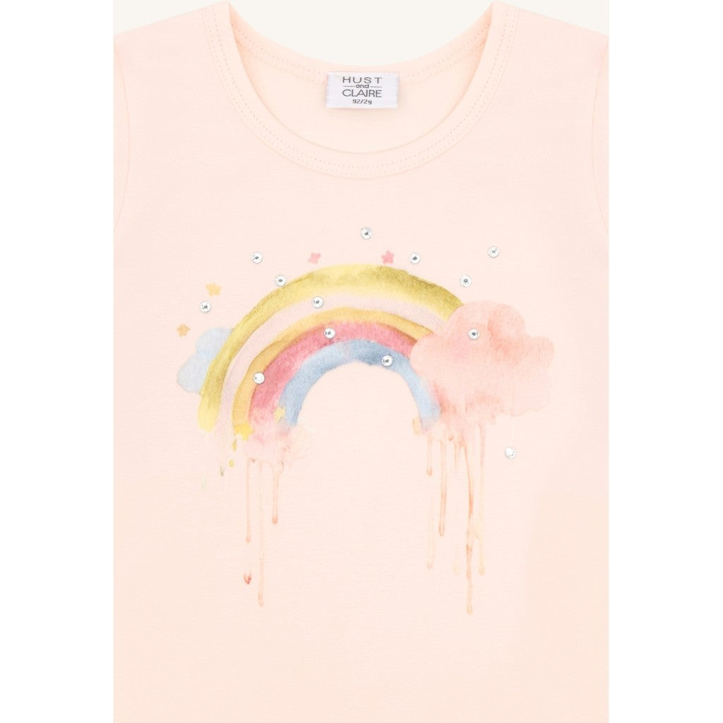 Hust & Claire HCAlma  Rainbow T-shirt S/S 3763 Quartz