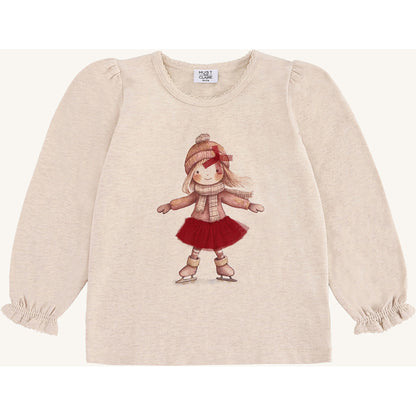 Hust & Claire HCAlma Skating T-shirt L/S 1290 Wheat Melange