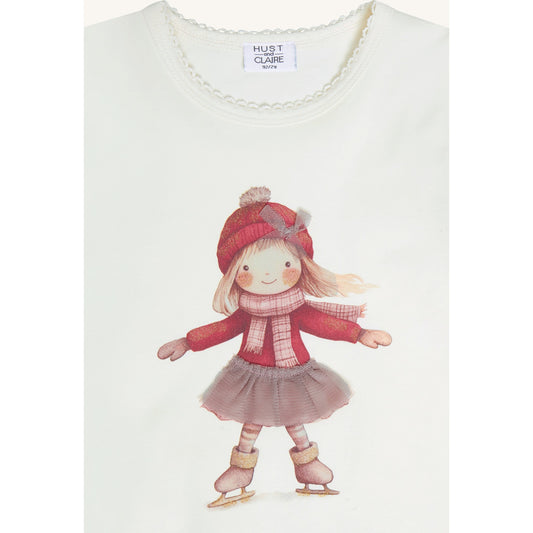 Hust & Claire HCAlma Skating T-shirt L/S 3260 Sugar