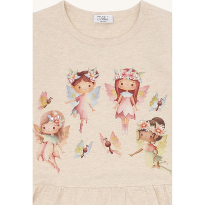 Hust & Claire HCAlma Spring fairies T-shirt L/S 1290 Wheat Melange