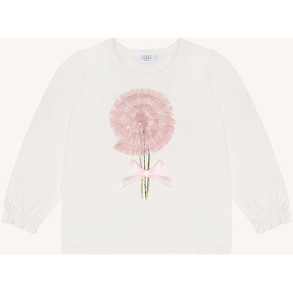 Hust & Claire HCAlma Swirl T-shirt L/S 3270 Ivory