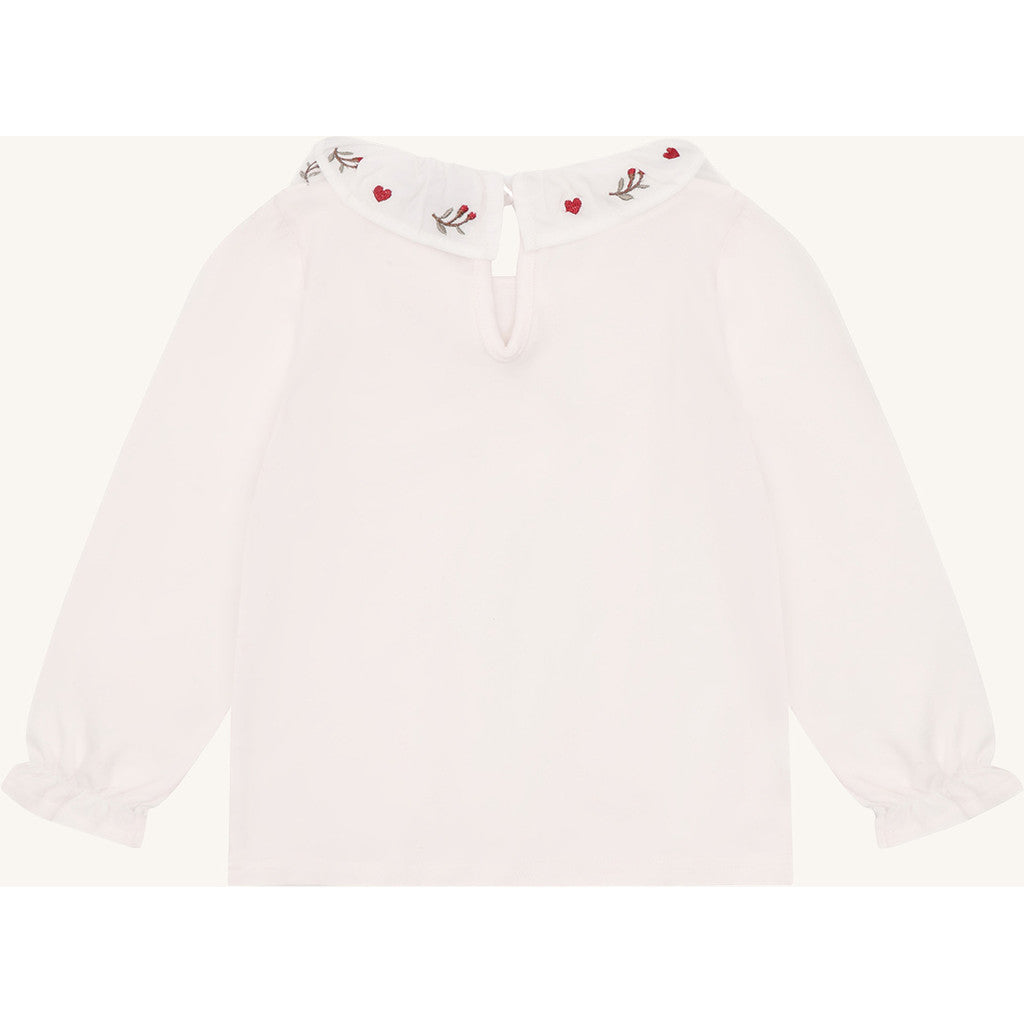 Hust & Claire HCAlma collar xmas T-shirt L/S 3260 Sugar